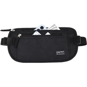 Money Belt - Passport Holder Secure Hidden Travel Wallet with RFID
